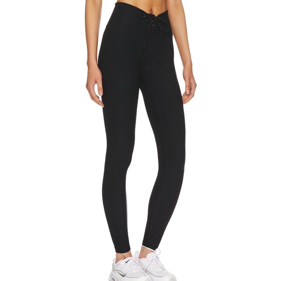 Year of Ours Black Ribbed Football Leggings - Picture 8 of 9
